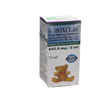 E Moxclav 642.9mg/5ml Dry Mix For Oral Susp | 75ml