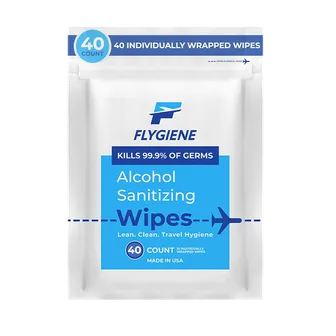 Easy Care | Clean 70% Alcohol Hypoallergenic Sanitizing Wipes | 40Wipes