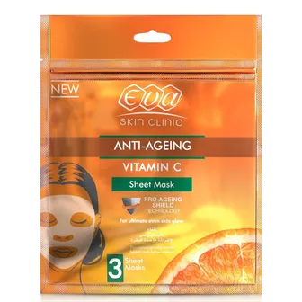 Eva Skin Clinic | Vitamin C Sheet Face Mask | 3 Sheets