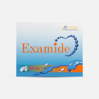 Examide High Blood Pressure 20mg | 20 Tabs