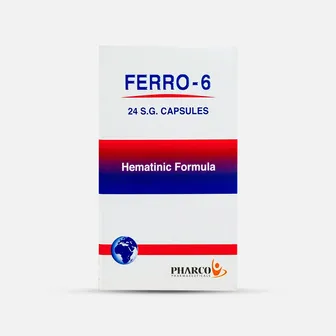 Ferro-6 Hematinic Formula | 24 Caps