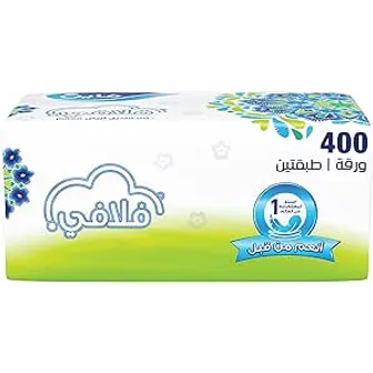 Fine | Fluffy 2 Ply Facial Tissue Soft Pack | 400 Sheets