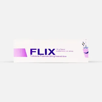 flix nasal spray 50 mcg/metered dose | 16 gm