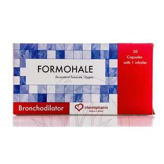 Formohale | 12 mcg 30 capsules | for INH + Inhaler