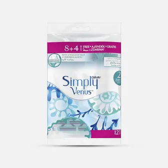 Gillette | Simply Venus 2 Razor | 12 Pcs