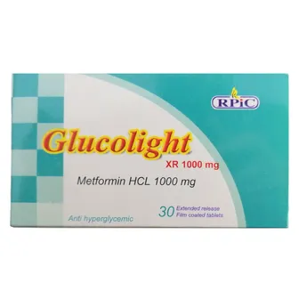 Glucolight XR | Type 2 Diabetes | 1000mg | 30 Tabs