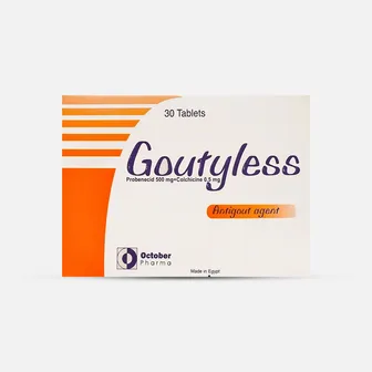 Goutyless | Gouty Arthritis 500mg+0.5mg | 30 Tabs