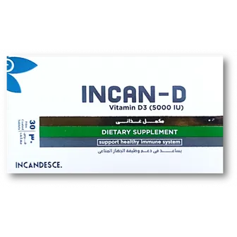 Incan D3 Vitamin 5000 IU | 30 Tabs