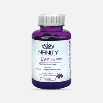 Infinity | Evyte Vitamin D3 for Kids Nutrition & Vitamins | 45 Pcs
