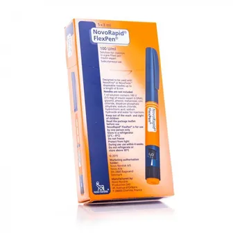 Insulin Novorapid | 100U/Ml | 5Pen | 3Ml