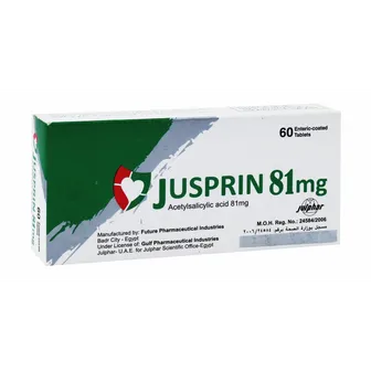 Jusprin Body Pain Reliever 81mg | 60 Tabs