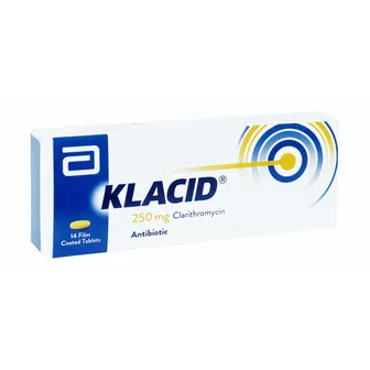 Klacid Antibiotic 250mg | 14 Tabs