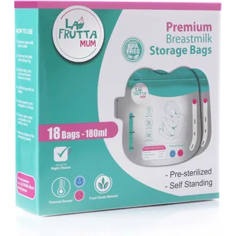 La Frutta | Premium Breastmilk Storage | 18 Bags | 180ml