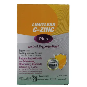 Limitless | C Zinc Plus | 20 Tabs