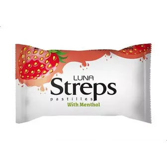 Luna | Streps with Menthol and Strawberry Flavor | 100 Pcs