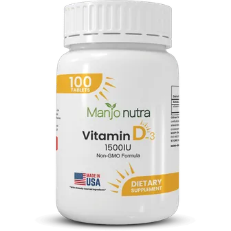 Manjo Nutra Vitamin D3 | 100 Tabs