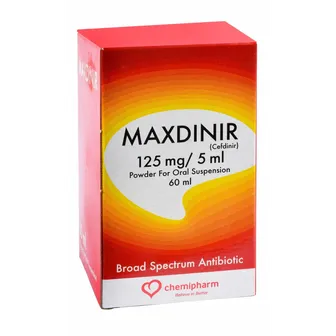 Maxdinir Susp Antibiotic 125mg/5ml | 60ml