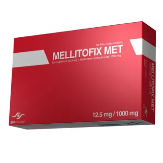 Mellitofix Met Type 2 Diabetes Treatment 12.5mg/1000mg | 30 Tabs