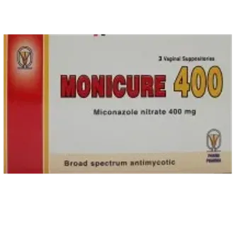 Monicure | 400 MG | 3 Vaginal suppositories