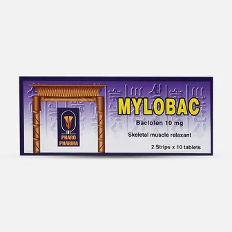 Mylobac 10mg Skeletal Muscle Relaxant | 20 Tabs