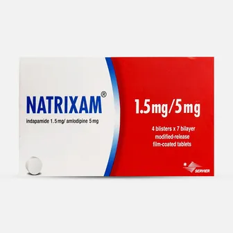 Natrixam Blood Pressure Diseases 1.5/5mg | 28 Tabs