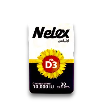 Nelex Vitamin D3 10000 I.U | 30 Tabs