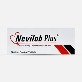 Nevilob Plus | To Lower Blood Pressure 5/25mg | 20 Tabs