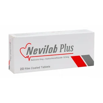Nevilob Plus | To Lower Blood Pressure 5/12.5mg | 20 Tabs