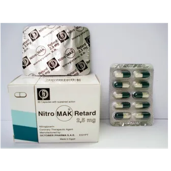 Nitromak Retard 2.5mg | 60 Caps