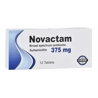 Novactam 375mg | 12 Tabs