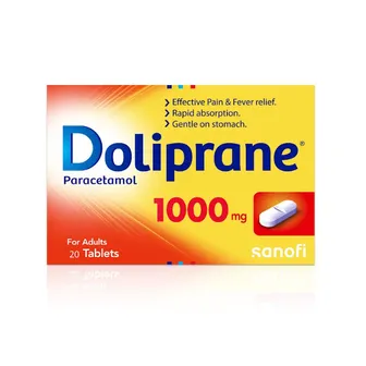 Doliprane Pain & Fever 1000mg | 20 Tabs