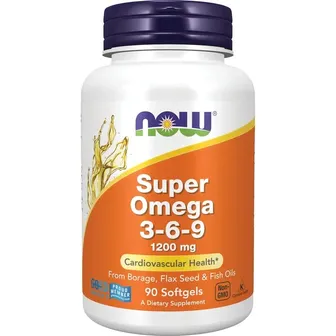 Now | Super Omega 3-6-9 1200mg | 90 Softgels