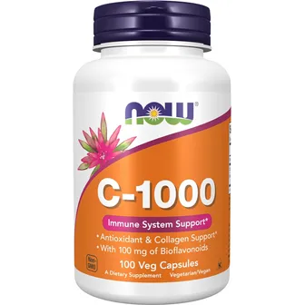 Now | Vitamin C 1000 | 100mg | 100 Veg Caps