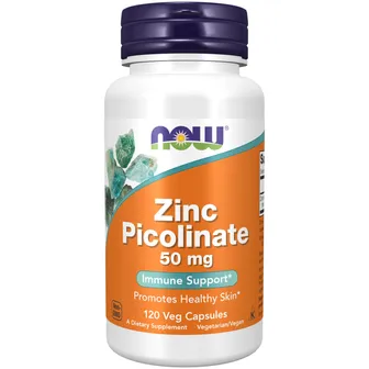 Now | Zinc Picolinate 50mg | 120 Veg Caps