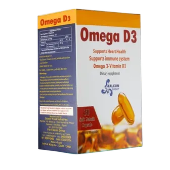 Omega D3 Dietary Supplement | 30 Caps