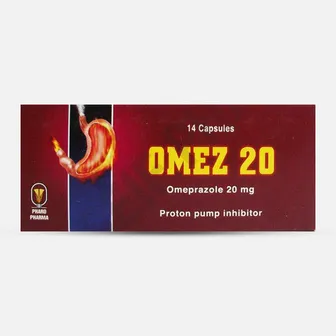 Omez for the Treatment of Acidity and Stomach Ulcers 20gm | 14 Caps