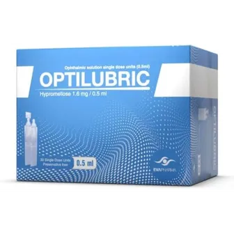 Optilubric | 1.6 mg/0.5ml Eye Drops Single Dose Units | 30Amp