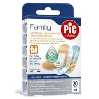 Pic Family Mix Antibacterial Plasters | 20pcs