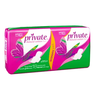 Private | Normal Thin Feminine Towel | 18 pieces