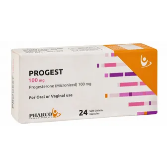 Progest | For the Treatment of Menopause | 100 mg | 24 Cap