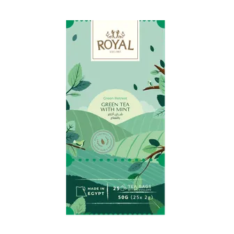 Royal | Herbs Green Tea with Mint | 25 Bags