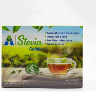Stevia | Castello 100gm | 100 Sachets