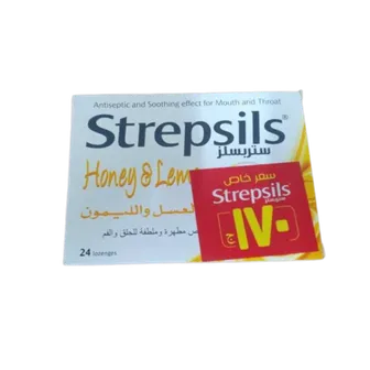 Strepsils | Dual Antibacterial Honey and Lemon Sore Throat Pain Relief | 24Lozenges (Special Price)