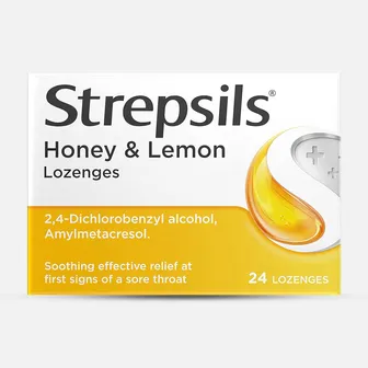 Strepsils Honey and Lemon | for Sore Throat | 24 Lozenges