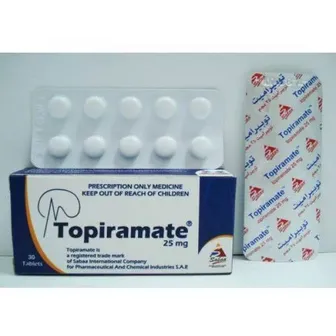 Topiramate | Antiepileptic | 25 mg | 30 Tab