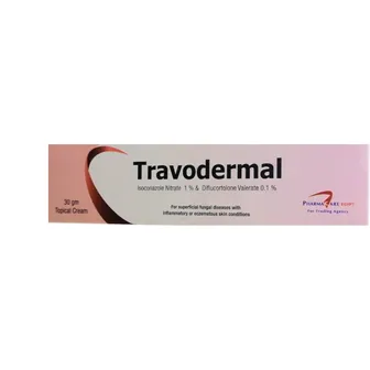 Travodermal | 1% Isoconazole Nitrate & 0.1% Diflucortolone Valerate Cream | 30gm