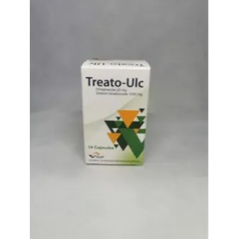 Treato Ulc Treats Acidity and Stomach Ulcers 40/1100mg | 14 Caps