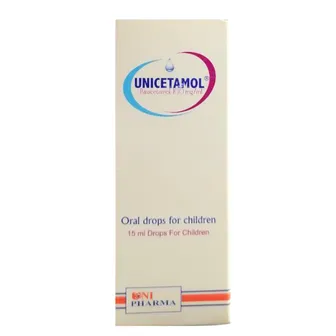 Unicetamol 100mg/ml Oral Drops for Children | 15ml