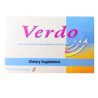 Verdo Dietary Supplement to Improve The Functions of The Digestive System 250gm | 20 Soft Caps
