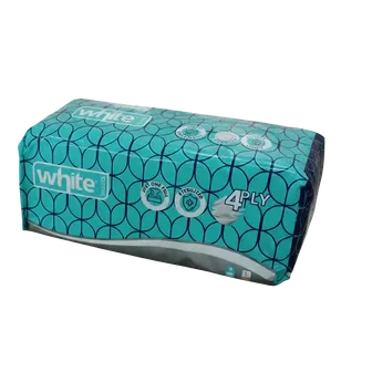 White | Premium Tissue 4 ply | 500 Tissue